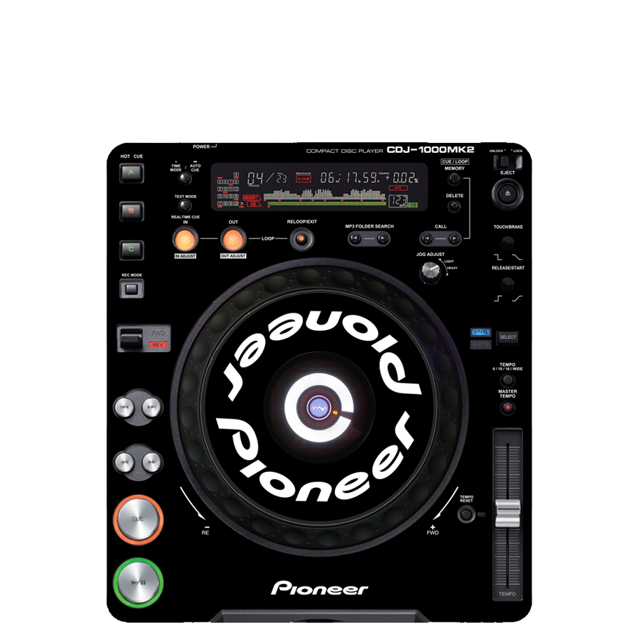 Pioneer CDJ 1000 MK2 Custom Protective Skin Cover Overlay Sunrise 