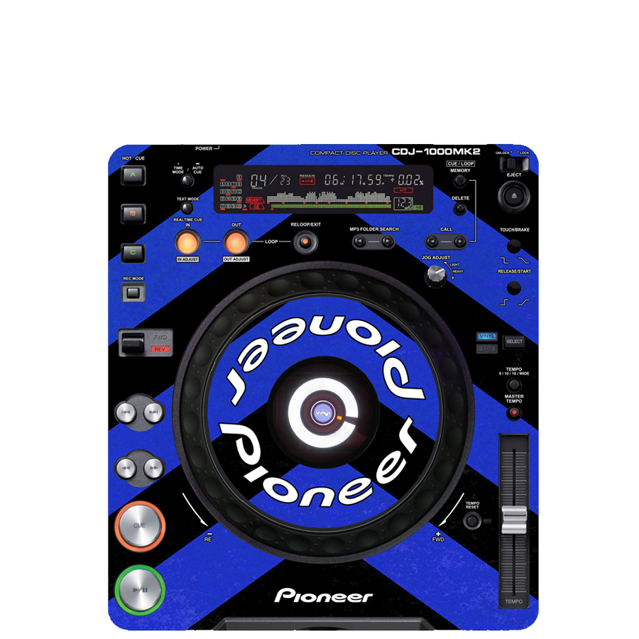 Pioneer CDJ 1000 MK2 Custom Protective Skin Cover Overlay Sunrise 